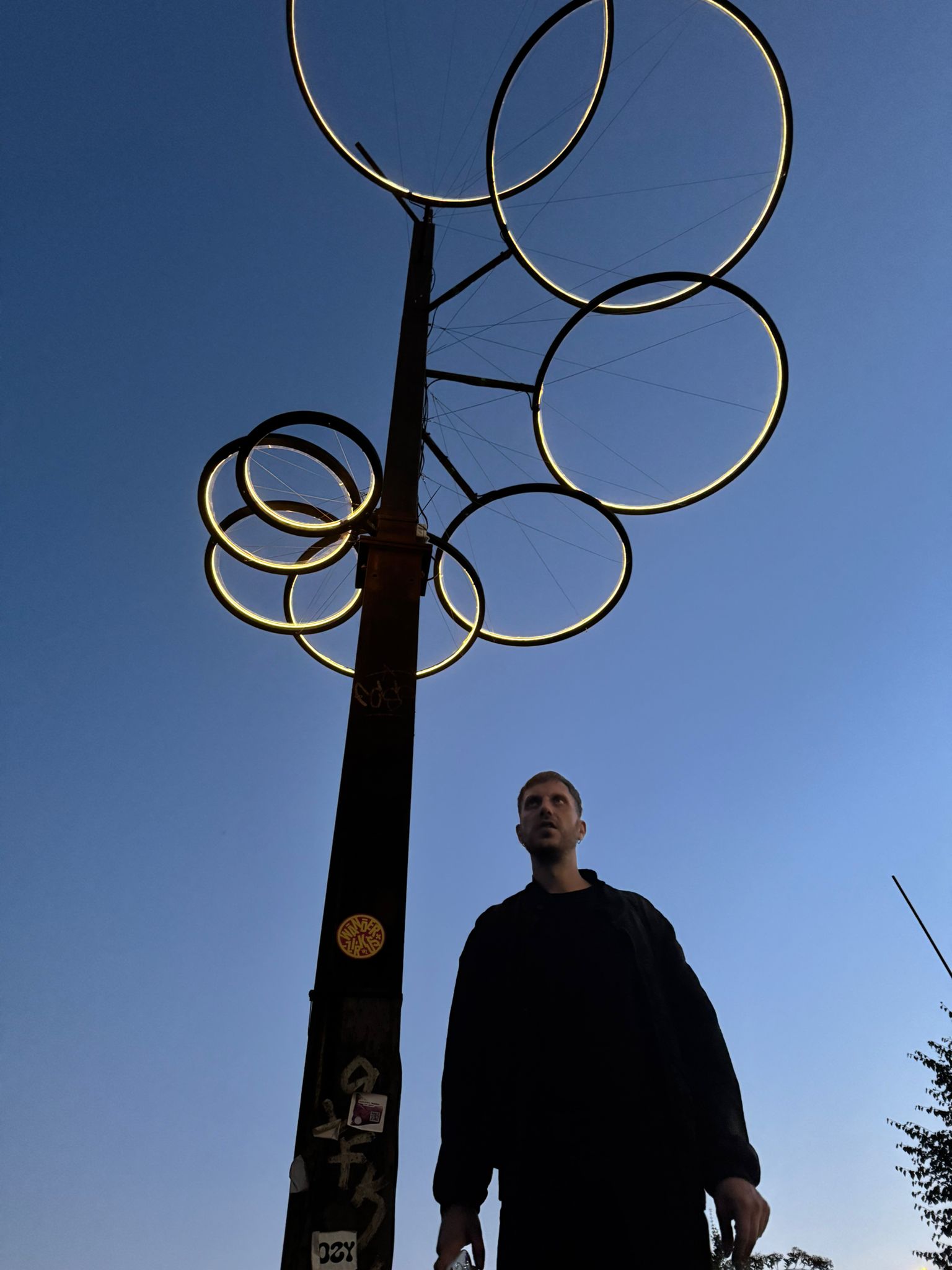 LED lanterns for winter pathways